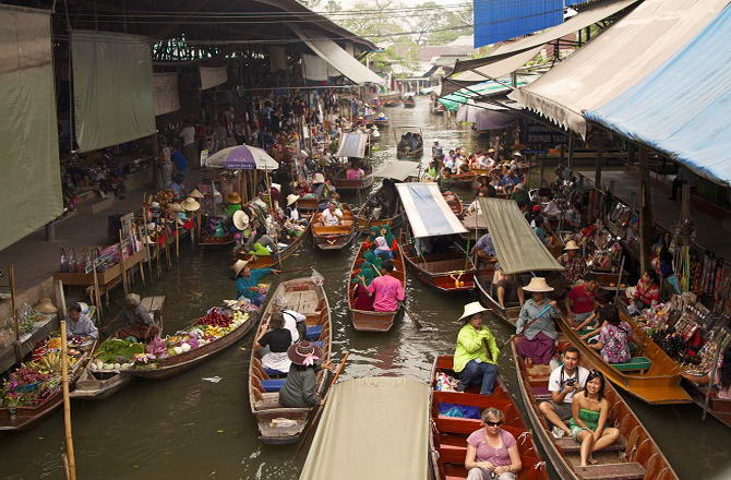 плавучий ринок у Бангкоку