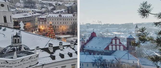 Фото: зимове місто Вільнюс (Литва)