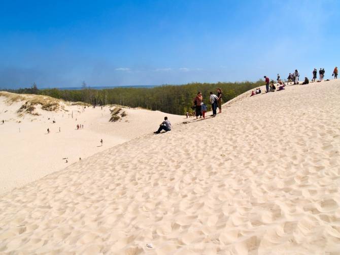 Піщані дюни поряд з курортом Леба